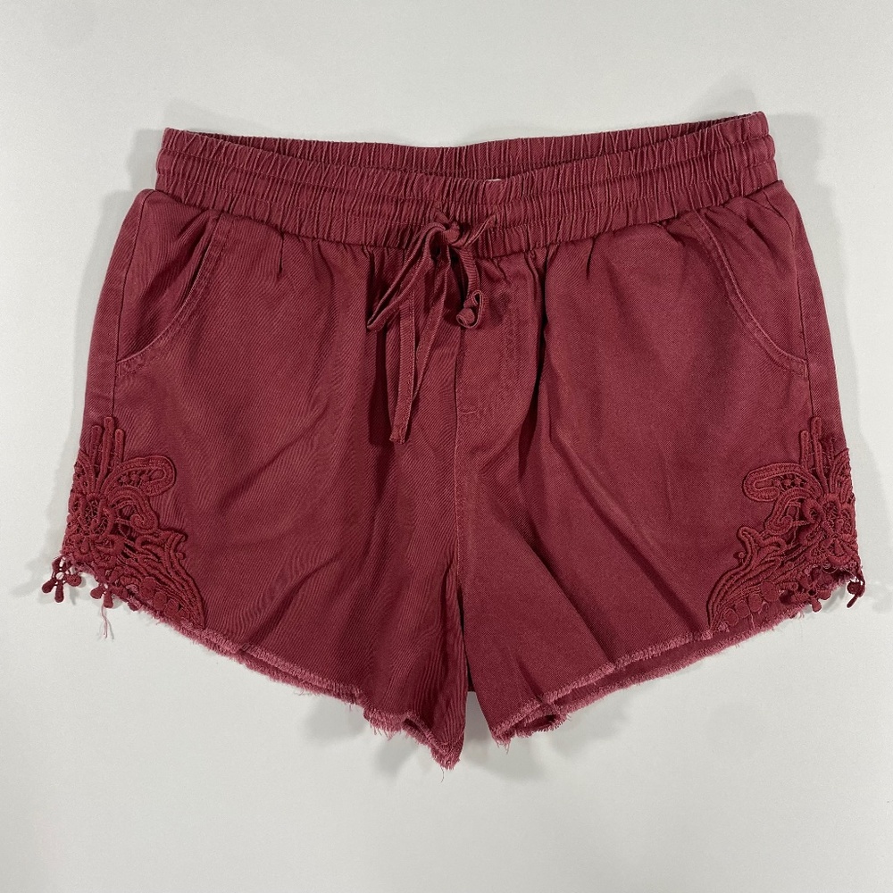 Knox Rose Soft Maroon Shorts